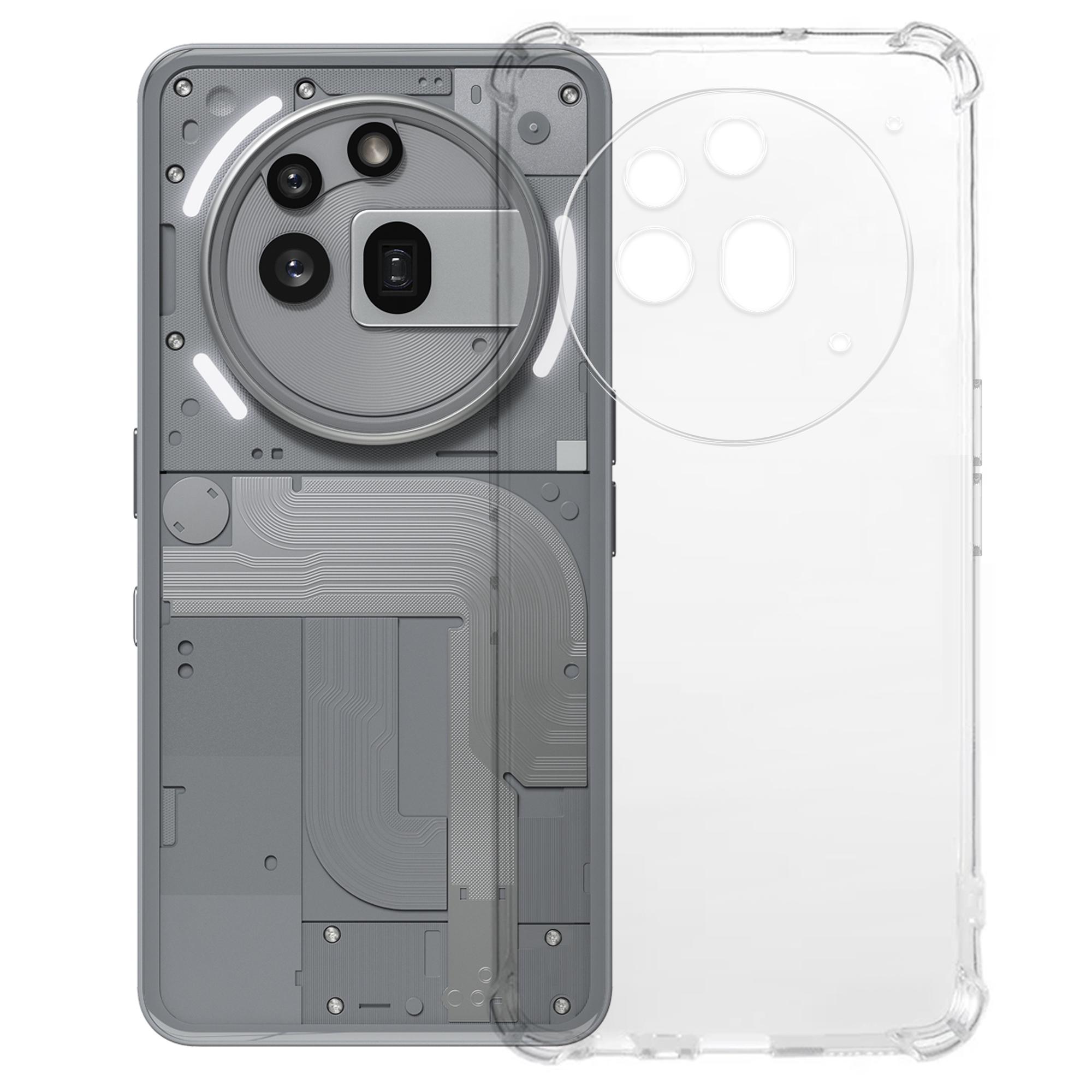 

KALEBOL For Nothing Phone (3a) Pro Case 1.5mm TPU Transparent Anti-Drop Phone Cover A