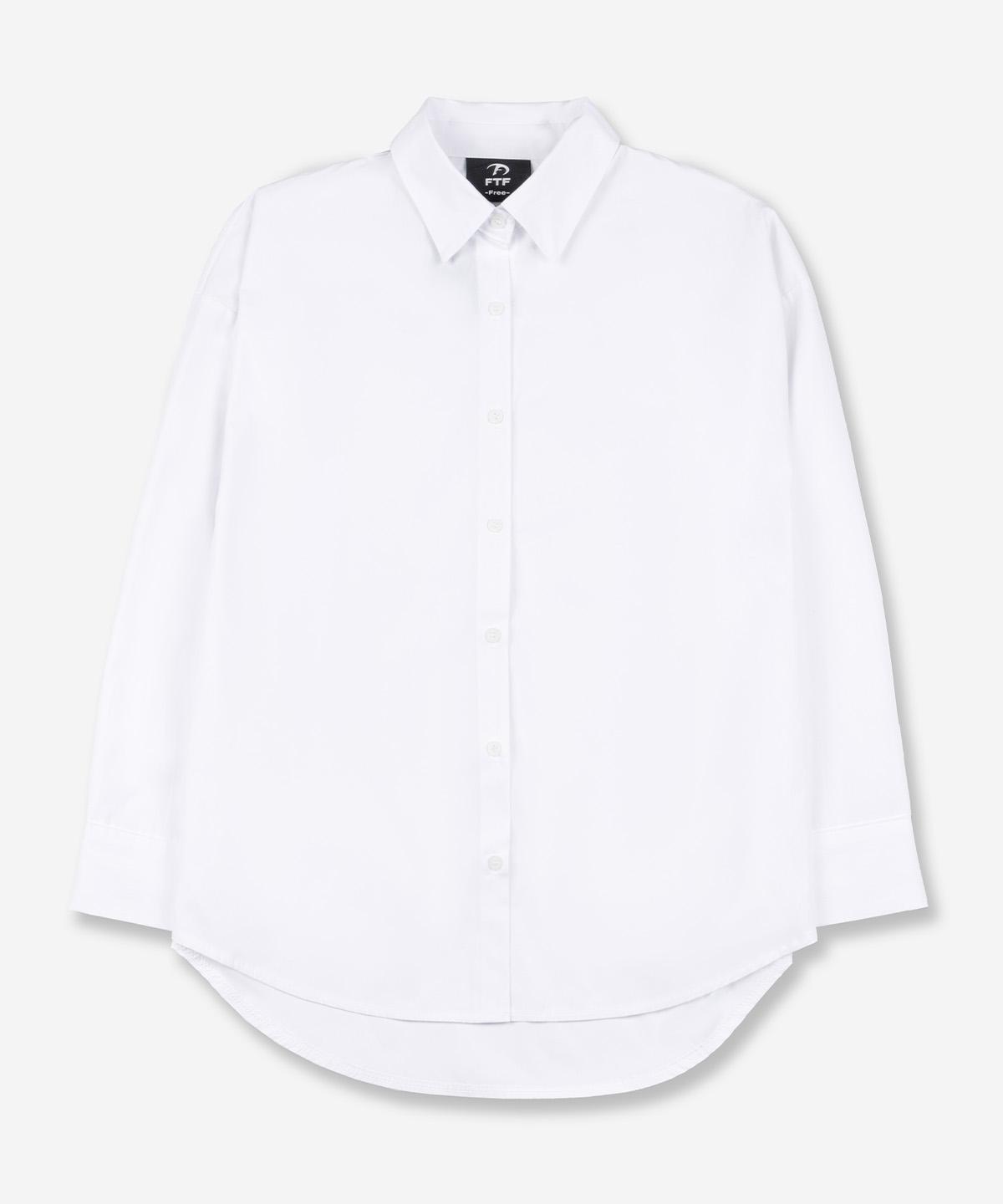 Poder Fit Oversized Cotton Shirt_Ivory Free (Ft15)