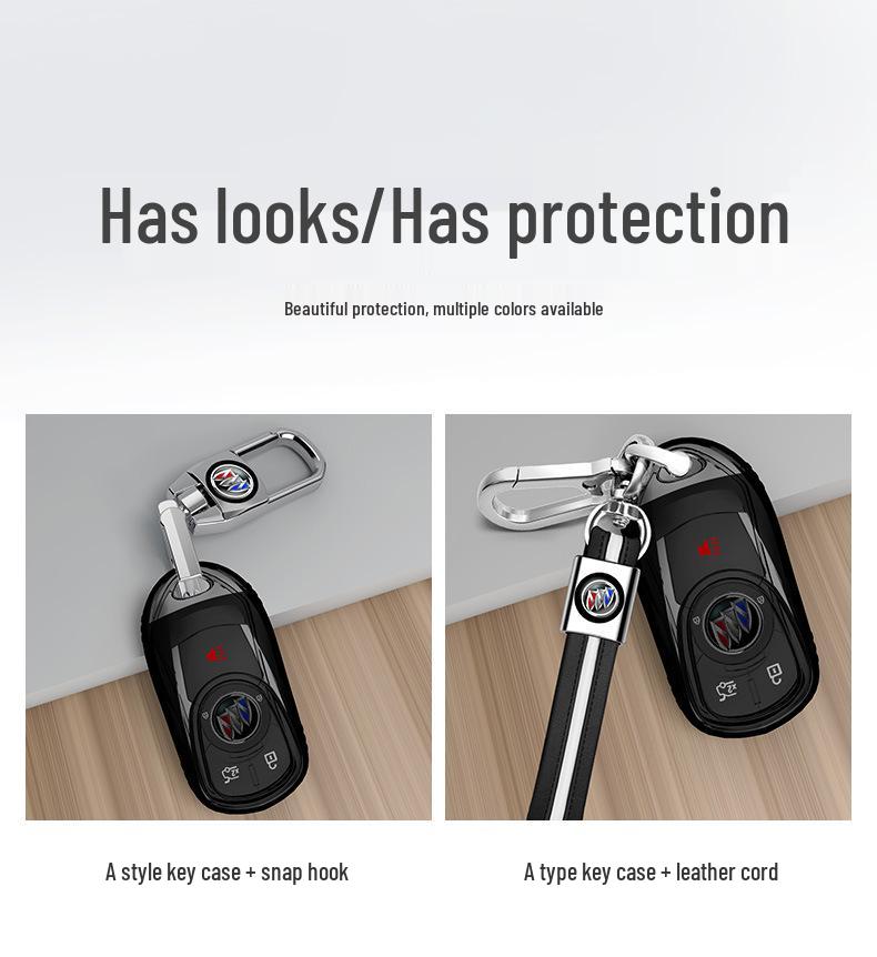 Transparent Full-Wrap Key Case for Buick Envision/Regal/Verano/Lacrosse/GL8