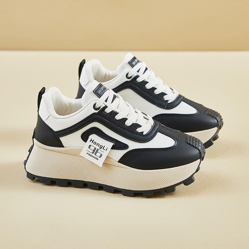 

инс новые туфли Форрест Гамп женские весенние студенческие беговые спортивные на платформе увеличивающие рост повседневные HL 40