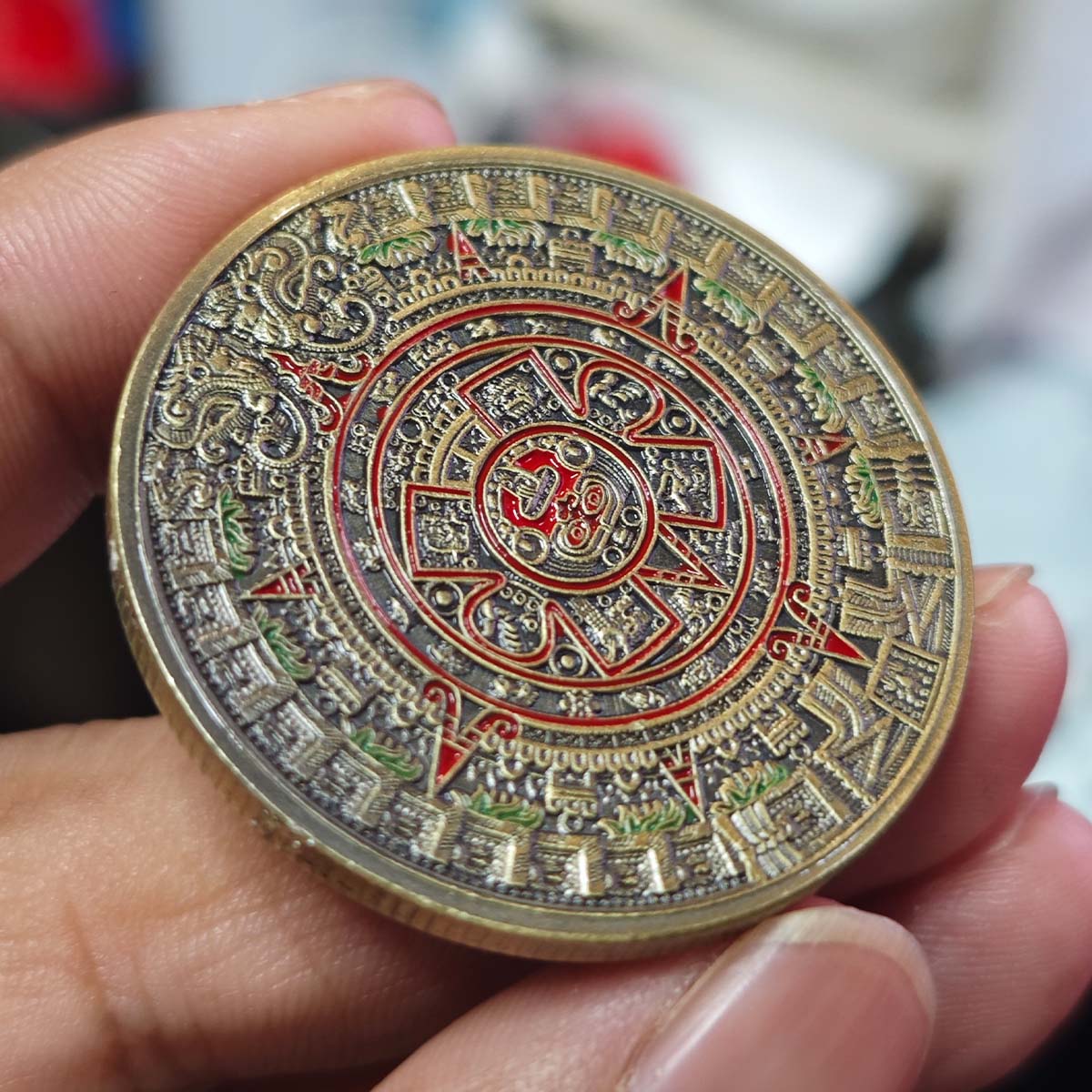Мексика Майя Ацтекский календарь Искусство Пророчество Культура 1.57 *0.12  Золотые монеты Коллекционные предметы