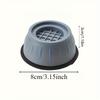 4-Pack Advanced Anti-Vibration Pads for Washing Machine Non-Slip Shock Absorbing, Stability Enhancing Easy To Install, Durable Washer Base Isolators