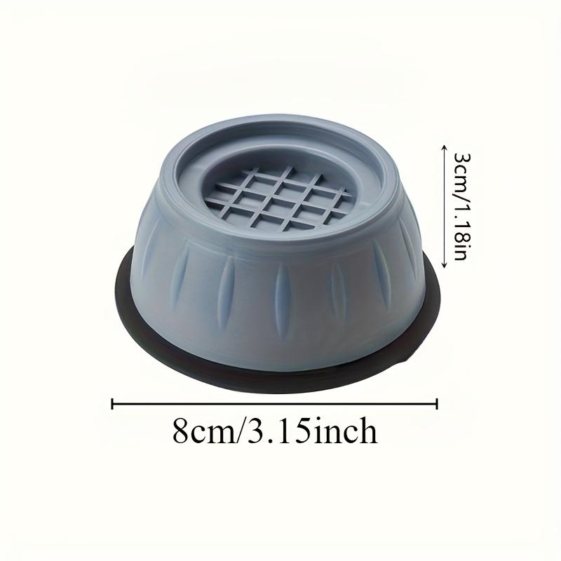 4-Pack Advanced Anti-Vibration Pads for Washing Machine Non-Slip Shock Absorbing, Stability Enhancing Easy To Install, Durable Washer Base Isolators