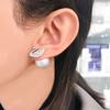 Swarovski Iconic Swan White Swan Pearl Crystal Earrings Women Earrings 5416591
