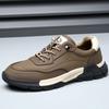 Men's shoes are versatile, high-end, trendy leather shoes, men's genuine leather retro soft-soled sports and leisure shoes