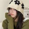 Handmade Knitted Hat Bucket Hat Women's Wool Hat Cold Hat Autumn and Winter Niche Fisherman Pile Hat