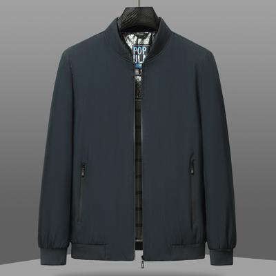 Spring and Autumn New Jacket Men's Iron-Free Casual Jacket Business Dad's Middle-aged Jacket