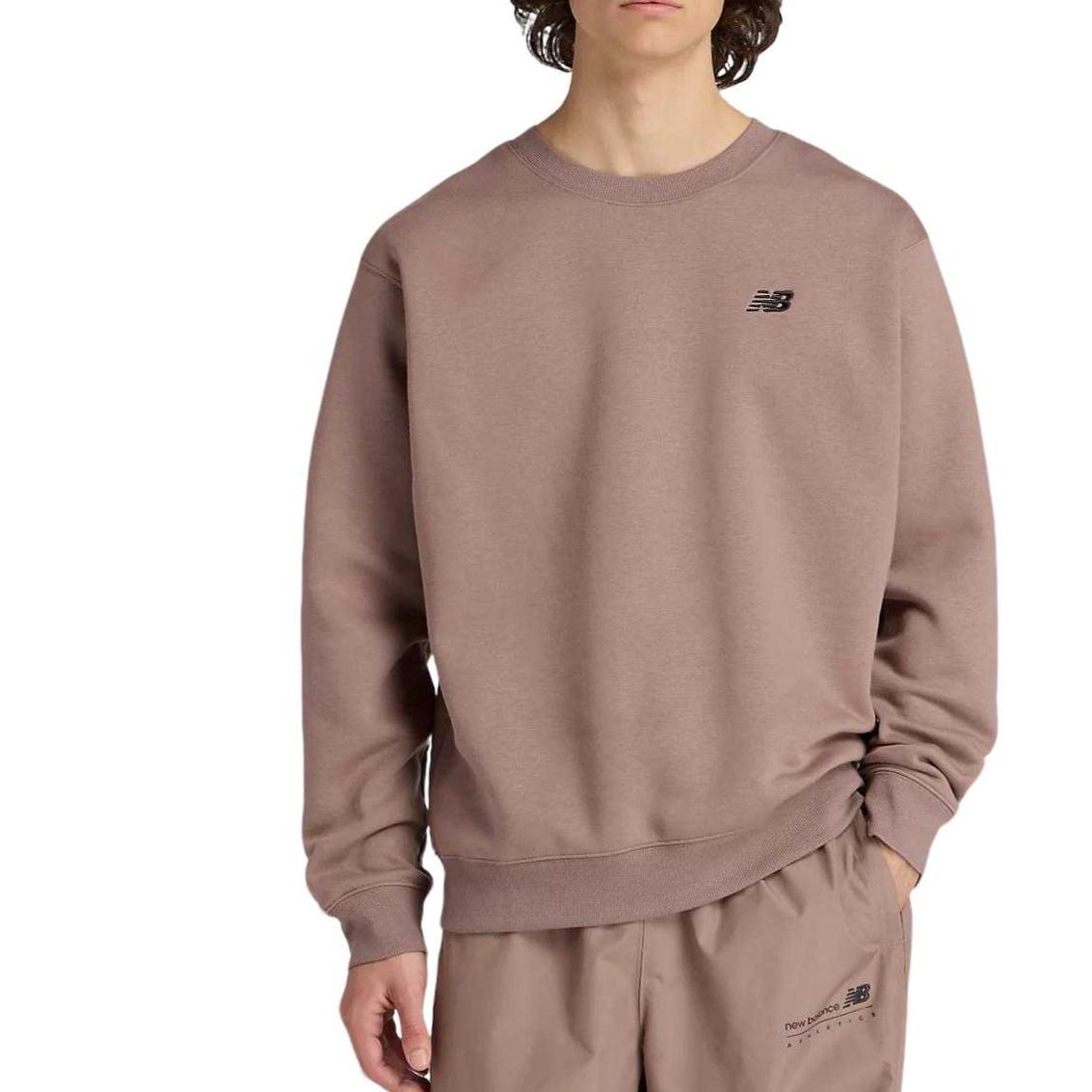 New Balance Linear Graphic Fleece Crew Sweatshirt MT53529EAS L