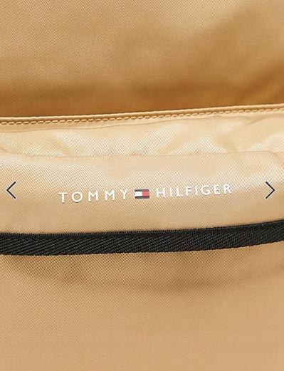 Plecak szkolny sportowy młodzieżowy tommy hilfiger skyline beżowy