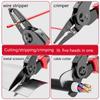 Top Deals Multifunctional Replaceable Electrician Wire Stripping Pliers Needle Nosed Wire Cutting Special Tools