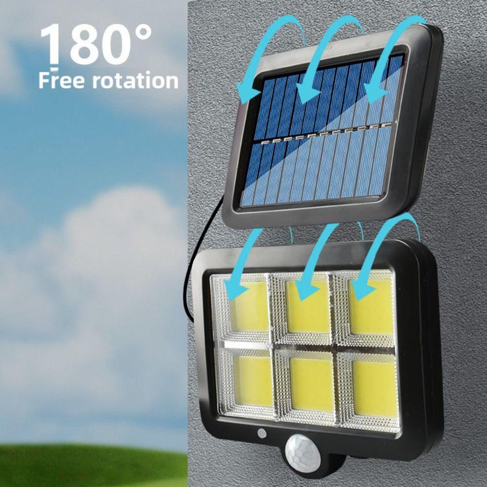 Split Design Solar Induction Lamp Solar Powered Energy Saving Waterproof LED Wall Lamp Waterproof LED Human Body Sensor