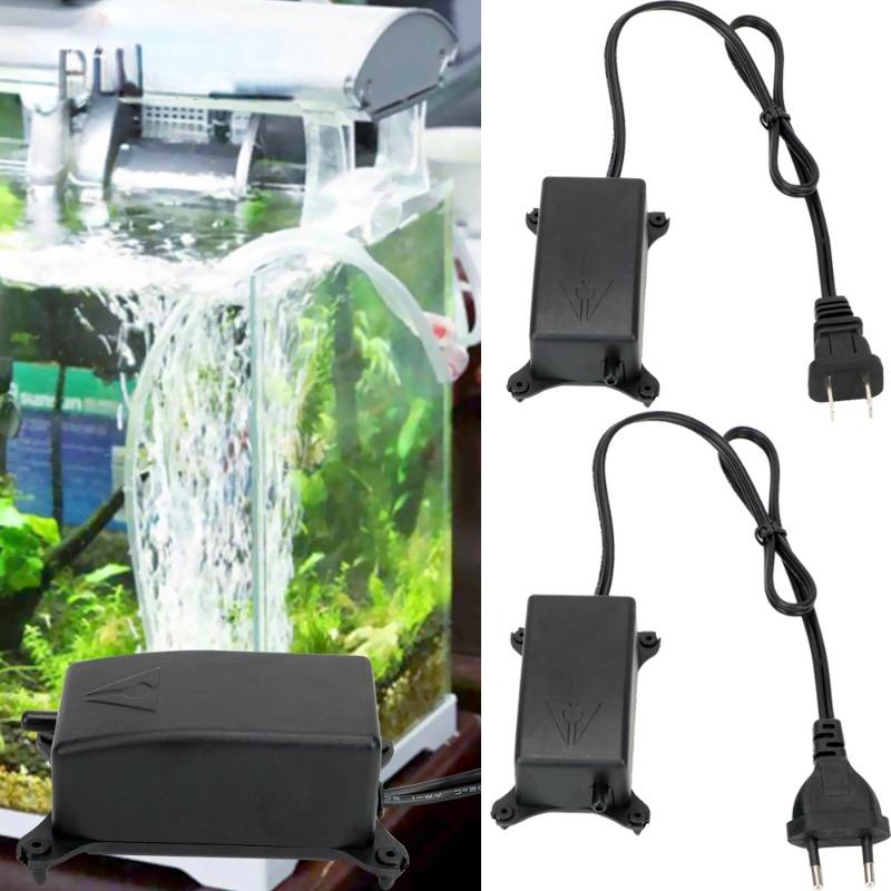 Ultra Low Noise Aquarium Air Pump Fish Tank Air Compressor Oxygen Pump Aquarium Mini Fish Tank Oxygen Pump. White