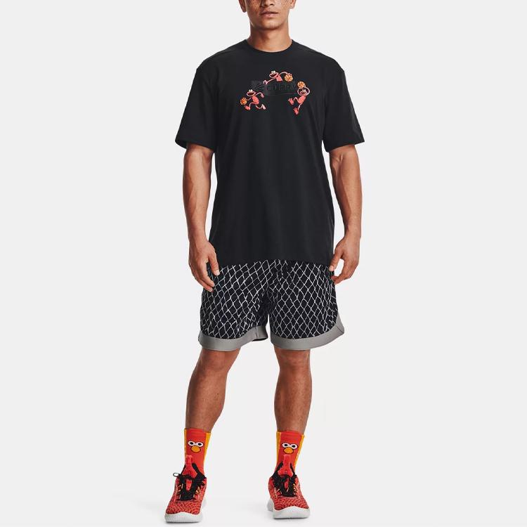 Under Armour Curry X Sesame Street T Shirt Men's Black 1369625-001