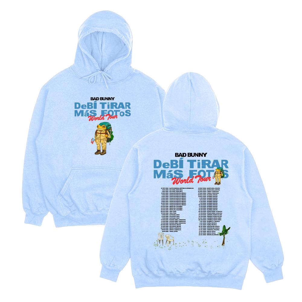 Rapper Bad Bunny Hoodies Debí Tirar Más Fotos Album Tour 2026 Graphic Pullover Men Women Fleece Pullover Fall Fashion Sweatshirt