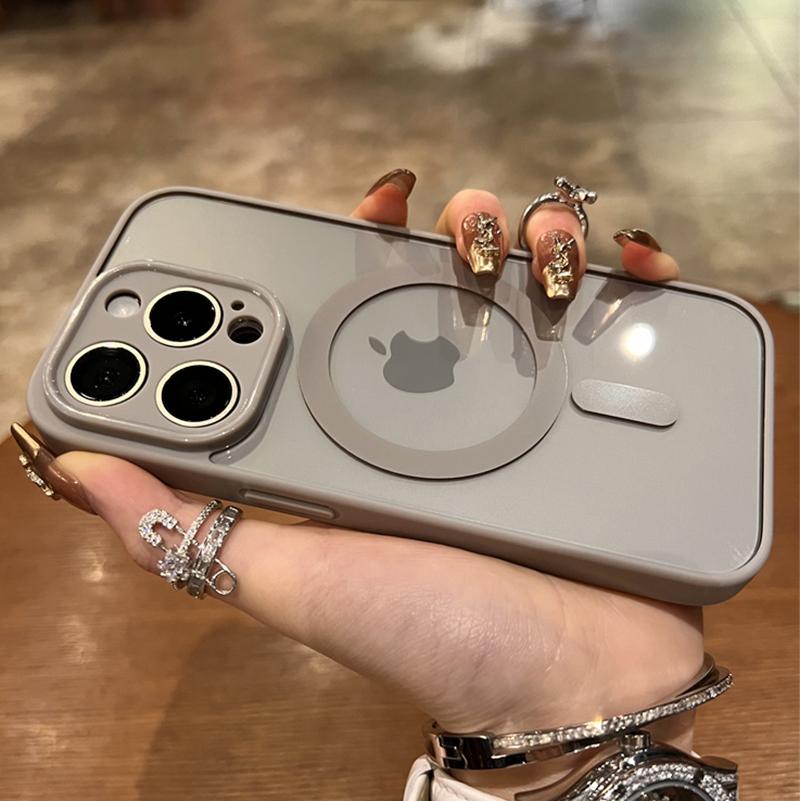 

For Magsafe Magnetic Wireless Charge Phone Case For iPhone 15 14 13 12 11 Pro Max 15 Plus Luxury Acrylic Hard Back Clear Cover For iPhone 13 ProMax