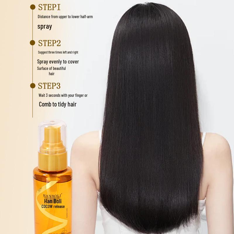 Han Bo Li Hair Oil Spray: Smooths and Defrizzes, No Rinse Needed