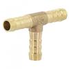 3 Way Tubing Fitting Barbed Hose Connector Brass Tee Splitter