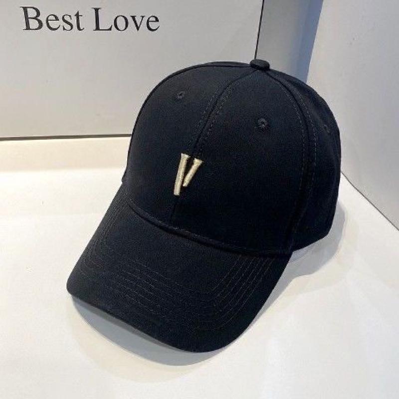 New Peaked Cap Children's Simple V Letter Embroidery Breathable Summer Sunshade Sun Protection Outdoor Sports Baseball Cap Men