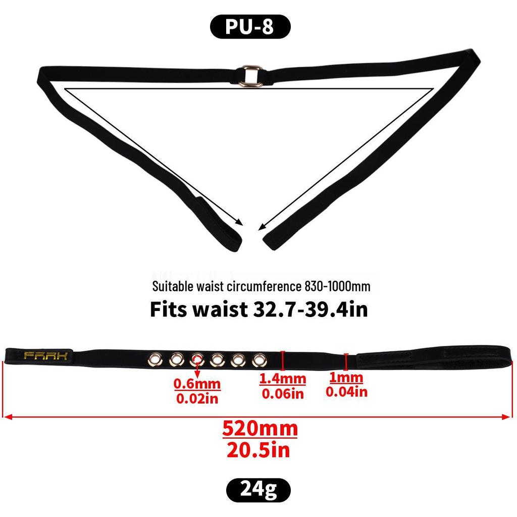 FRRK Adjustable Chastity Lock Belt with Elastic Buttons for Outing Wear