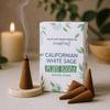 Californian White Sage Incense Cones 12 Pack Plant-Based
