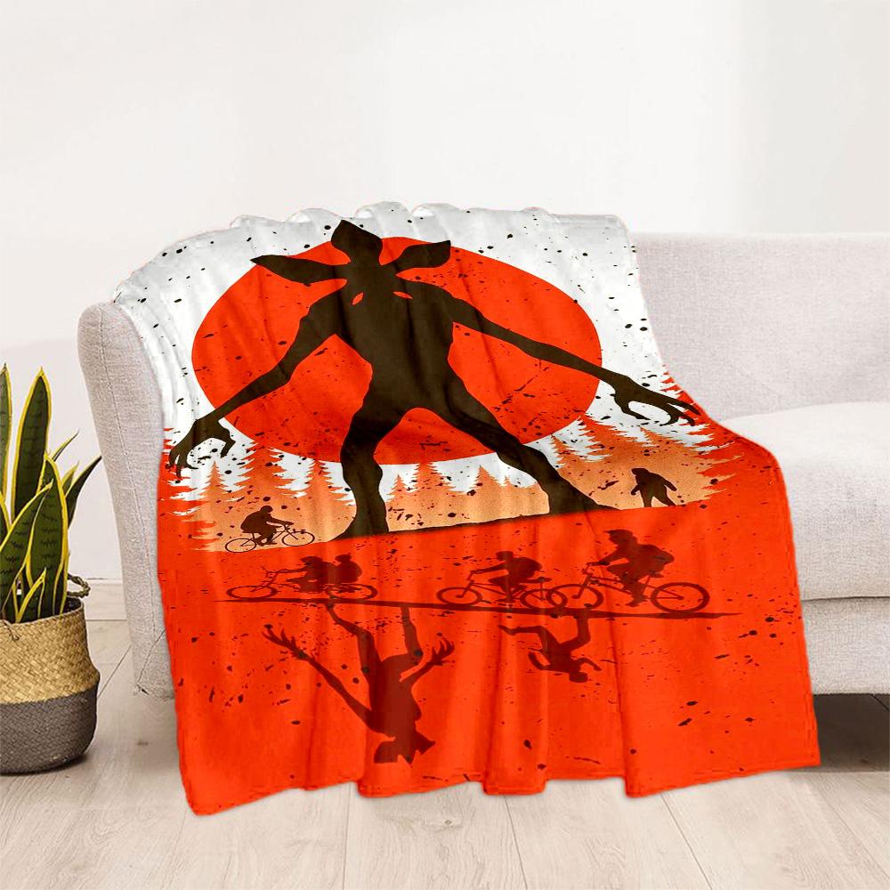 Stranger Things Mashup Suitable Blanket for Offices, Travel, Living Rooms Also a Good Gift for Friends and Family Suitable for All Seasons.