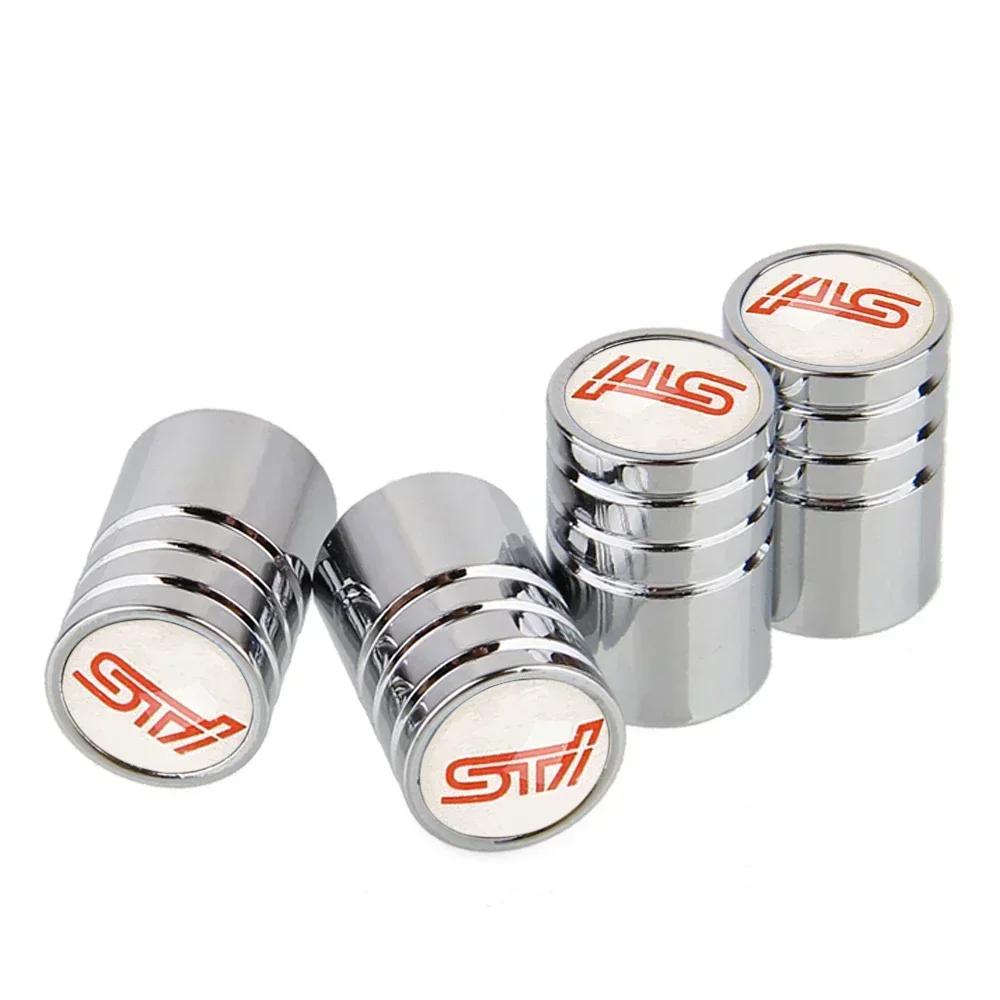 4PCS Alloy Car Tire Valve Caps Tyre Wheel Air Cover for Subaru Forester Ascent BRZ Crosstrek Exiga Legacy Levorg Outback Tribeca Z15