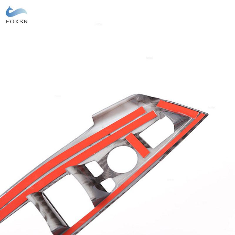 For BMW X3 X4 G01 G02 2018    Door Window Lift Switch Buttons Control Panel Frame Cover Carbon Fiber Texture Trim