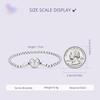 WOSTU 925 Sterling Silver Infinite Love Basic Charm Bracelet Pave Setting CZ for Women Beads and Pendant Charms DIY Jewelry