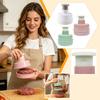 Multifunctional Kitchen Burger Press Meat Patty Maker Plastic Round Patty Mold Hamburger Patty Press for Homemade Cooking
