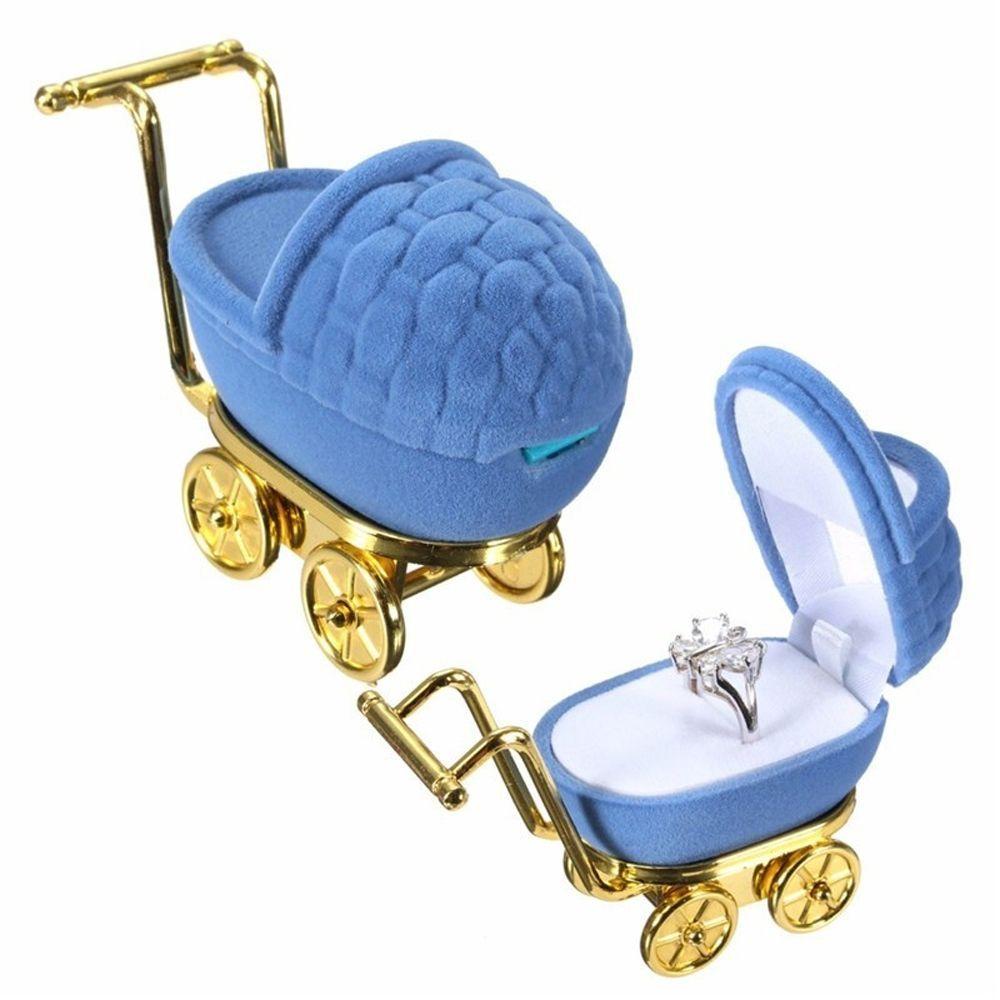 Accessories Necklaces Box Velvet Stroller Ring Box Gift Case Jewelry Display Holder Storage Case
