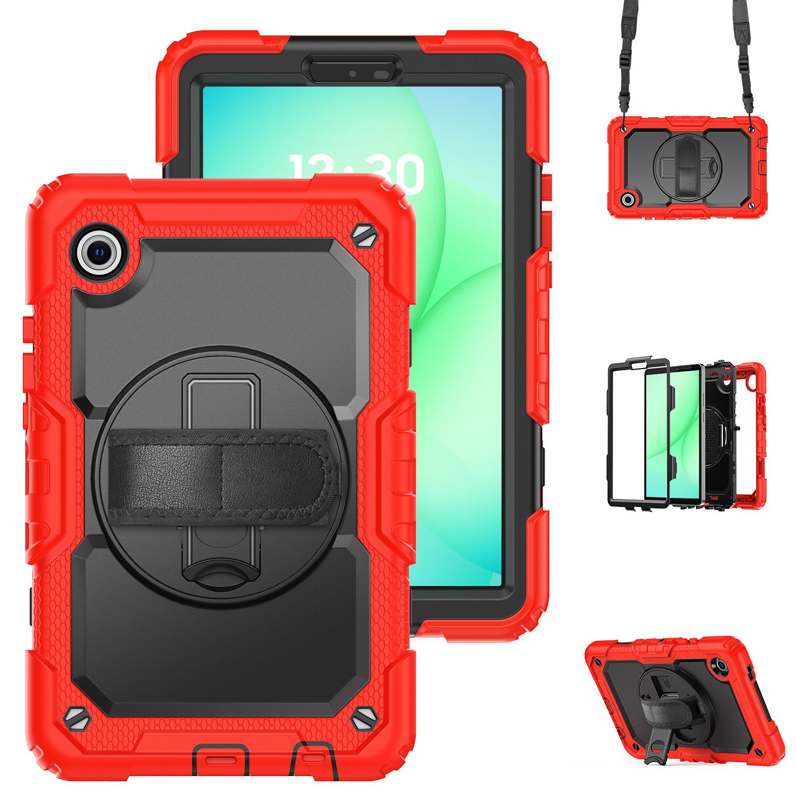 Hoesje Voor Samsung Galaxy Tab A11 8,7 inch SM-X130 SM-X135 A9 8,7  SM-X110 SM-X115 Heavy Duty Tablethoes met PET-folie & Riemen A9 8.7inch 2023
