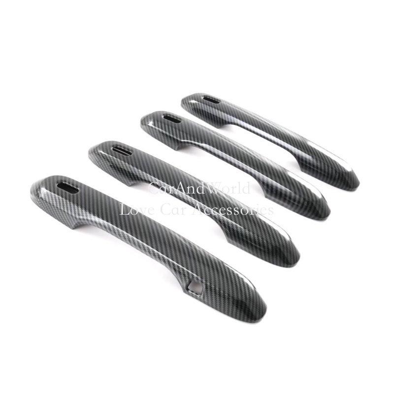 ABS Kohlefaser Karosserie Türgriff Schale Abdeckung Verzierungen Auto Zierleisten Zubehör Für Lexus NX 250 260 350h