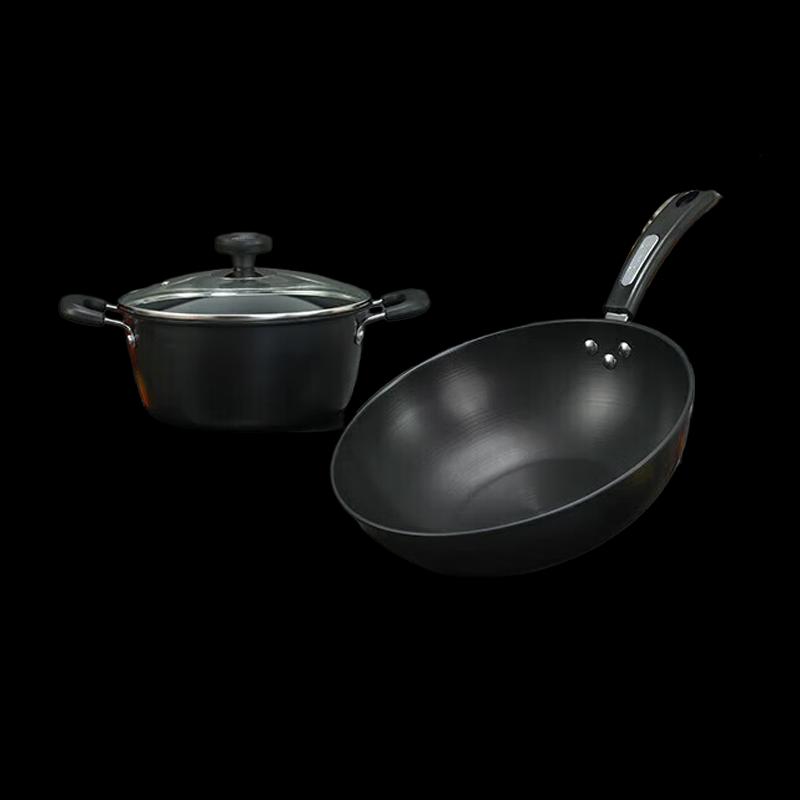 Zhang Xiaoquan Jin Chu 32cm Fine Iron Cookware 2-Piece Set