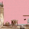 Checkerboard Wallpaper Coral, Soft Forms for Living Room and Bedroom 50x1000