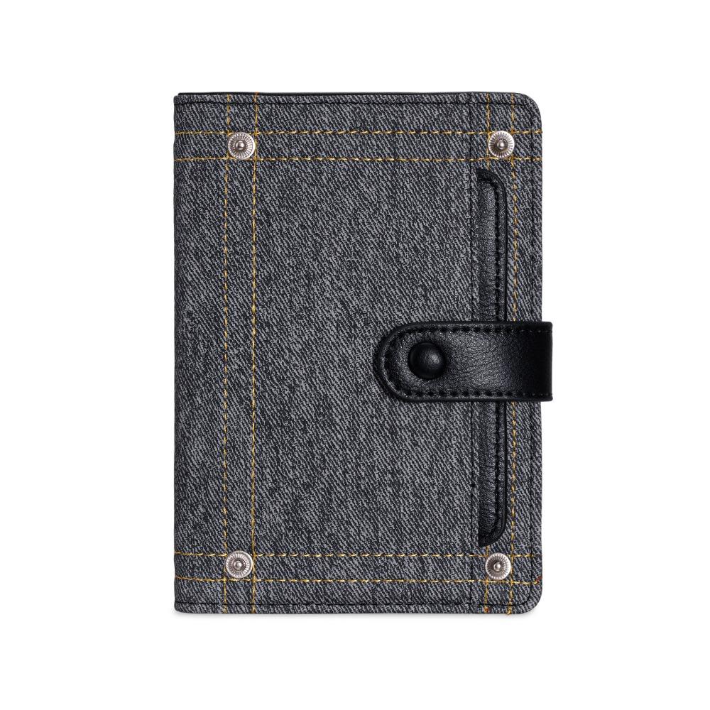 

Card Holder PU Passport Bag Ticket Holder Fold Purse Denim Passport Clip Travel Accessories Style 6