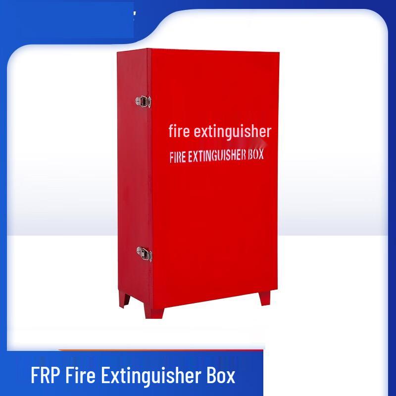 Fiberglass Dry Powder Fire Extinguisher Storage Box Set Standard