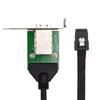 Xiwai Mini SAS Interní Samec na Externí Samice Prodloužení 50cm PCBA s Držákem SFF-8087 36-Pin SFF-8088 Kabel, Nízkoprofilový