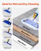 Spray Mop, with 3 Washable Pads for Dry and Wet Floor Cleaning & an 800ml Refillable Water Tank, Microfiber Dust Wet Mop & Twisted Cotton Dry Mop,