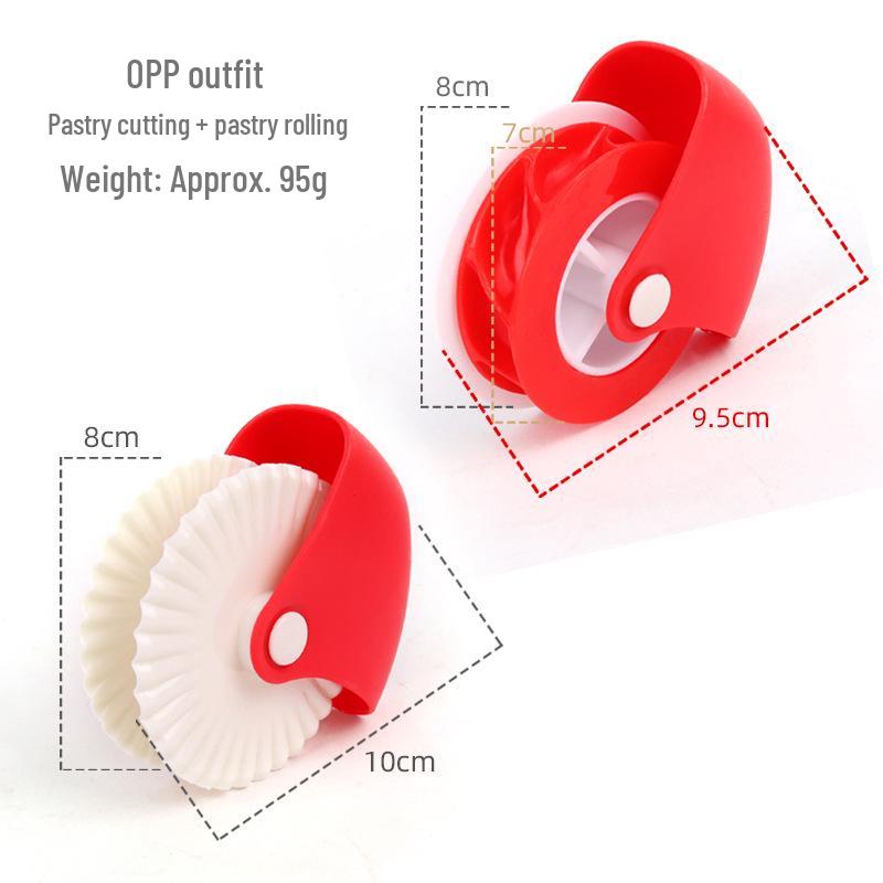 

Коліщатко для плісування тіста та ролик для нарізання тіста - Креативний інструмент для випічки