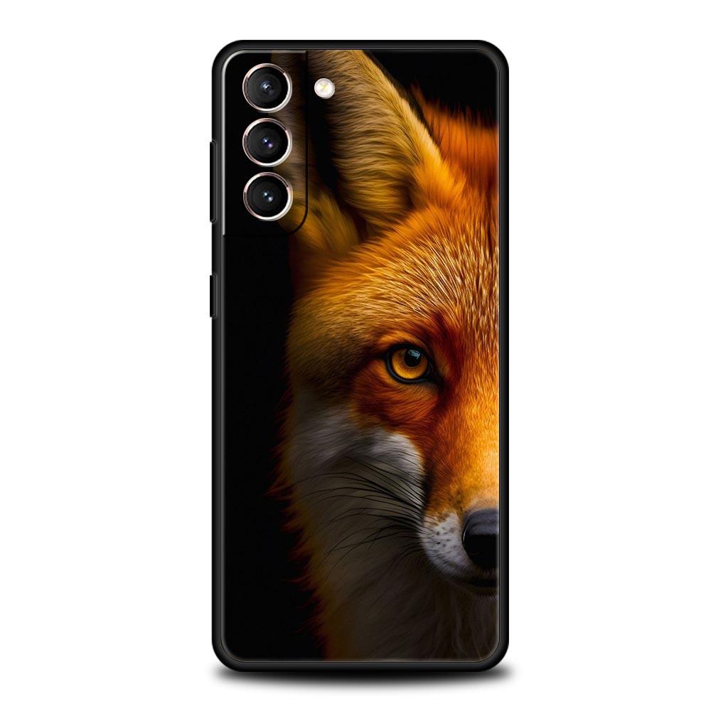 Red Fox Phone Case Cover for Samsung Galaxy S26 S25 S24 S23 S22 S20 S21 FE Ultra S25 Edge Plus 5G Soft TPU Shell Fundas Capa Bag