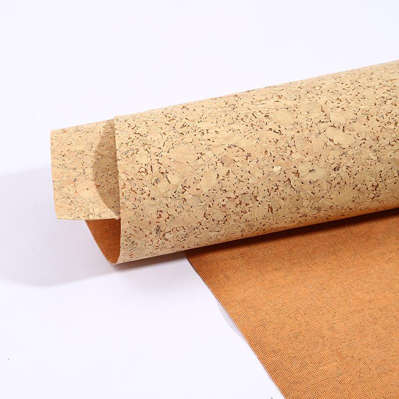 100x138cm Soft Natural Cork PU Leather Fabric for DIY Furniture Background Bags Sofa Car Decoration Upholstery Craft Material