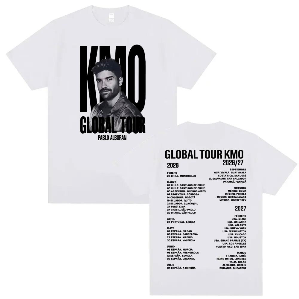 Pablo Alborn Global Tour Kmo Merch T Shirt Unisex Women Fashion Hip Hop Style Tshirts Vintage Casual Oversized YK Top