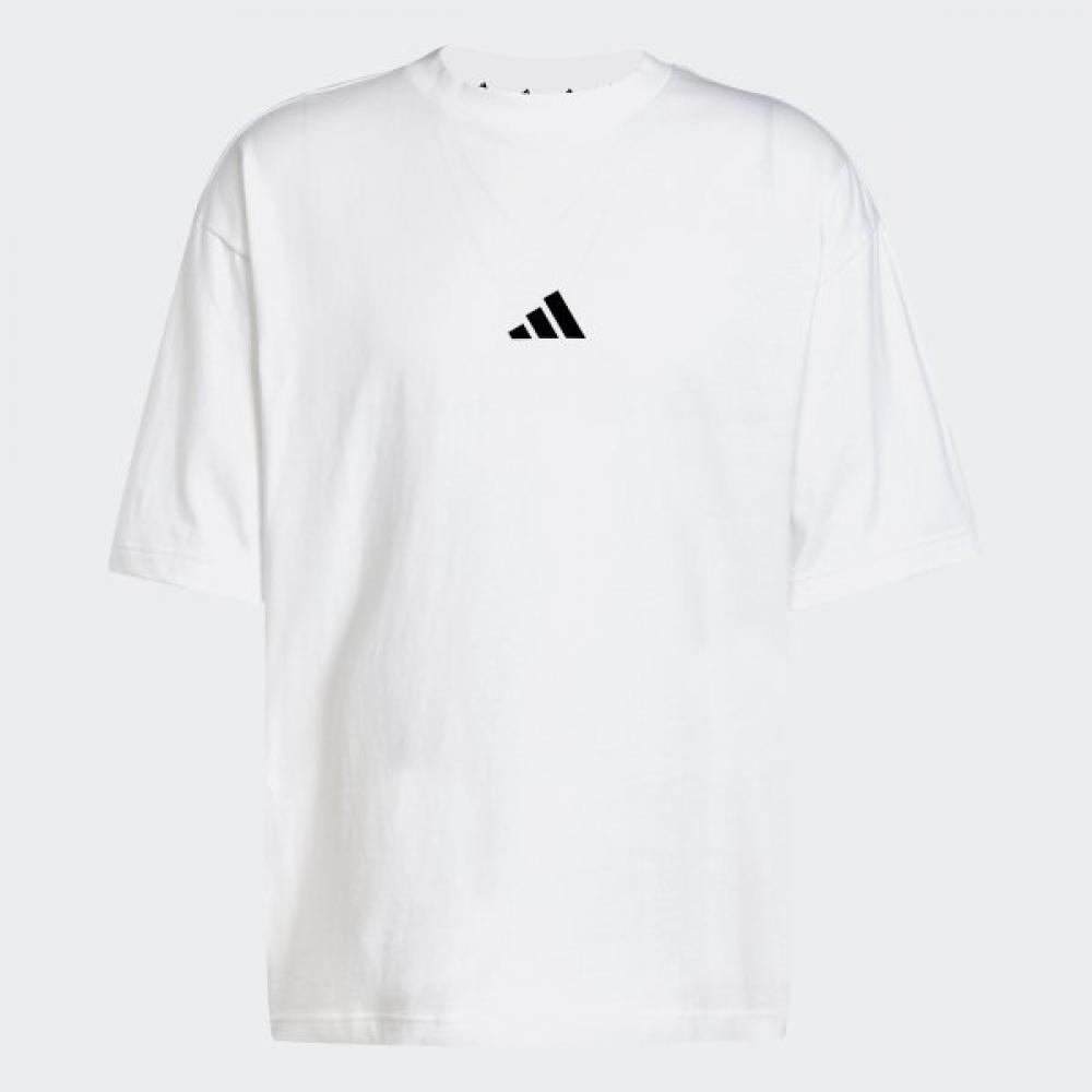 Adidas Camiseta Unisex Diaria de Manga Corta Jc5339 Icono del Futuro Manga Corta con Logo Pequeño
