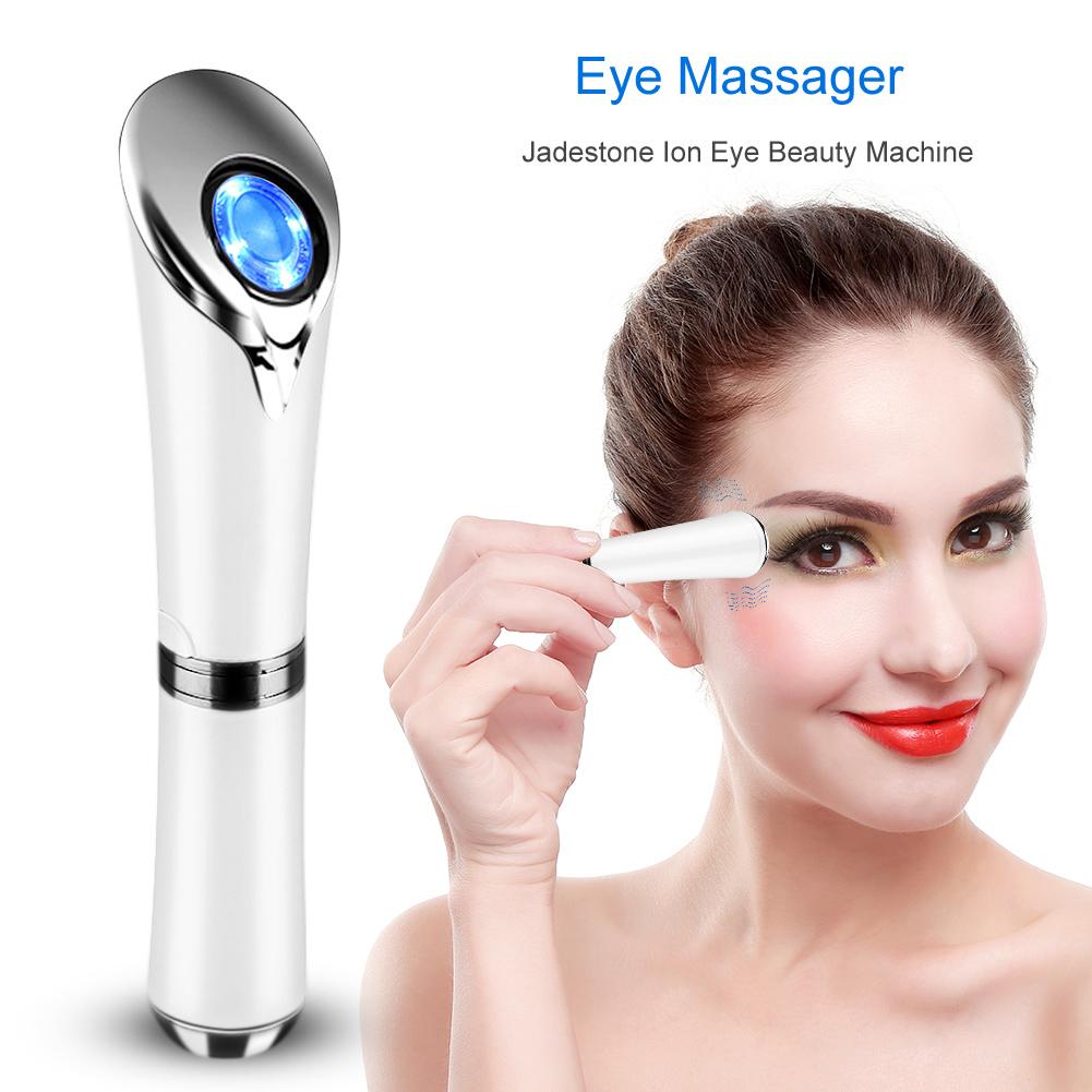 Electric Multi functional Ion Eye Beauty Machine Wrinkles Smoothing Anti Aging (White)