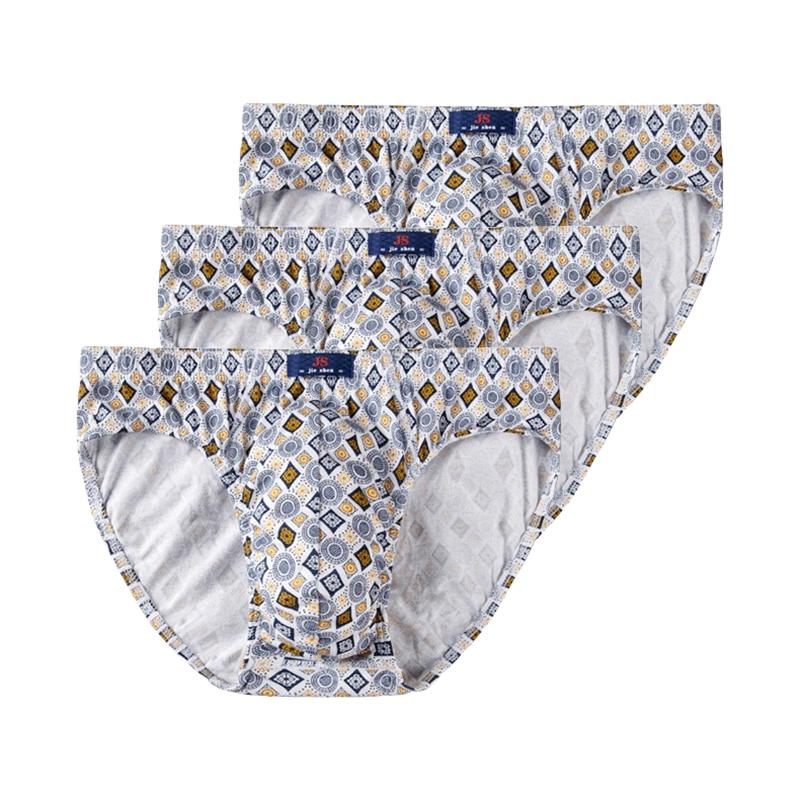 3 ks Pánské spodní prádlo Bavlněné kalhotky Pohodlné slipy Potisk Spodky Chlapecké spodní prádlo Prodyšné kalhotky L XL 2XL 3XL 4XL 5XL