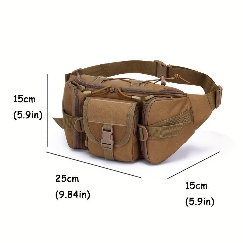 Outdoor Walking Large Capacity Sports Fanny Pack Tactical Waterproof Oxford Cloth Multi-functial Chest Bag Leisure Fanny Pack
