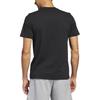 Adidas T Shirts Men's Black Crew Neck Moderate Straight Fit HS2533