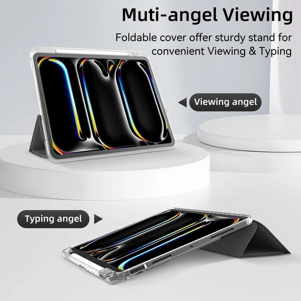 Acrylic Transparent Funda Shockproof Cover Case – for IPad 11th A16, Pro Air 11 M3 M2 M4 2025 9 8 7 6 5 4, 10 Th, Mini 7 6