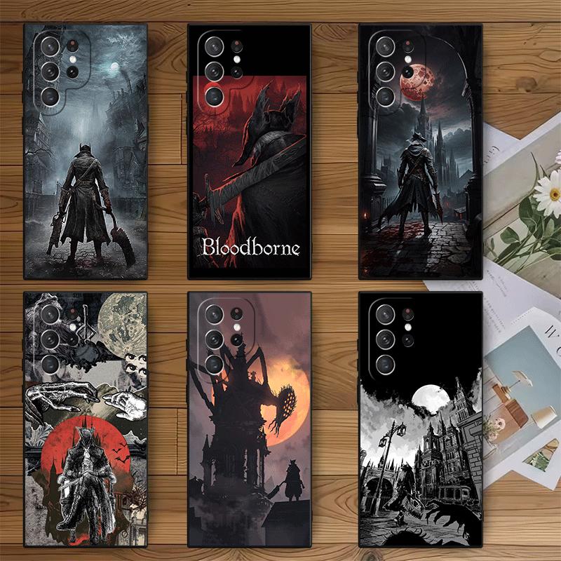 B-Bloodborne Game Soft Phone Case for Samsung Galaxy S26 S25 Edge S24 Ultra S23 Plus S22 S21 FE S20 Black Cover Back Shell