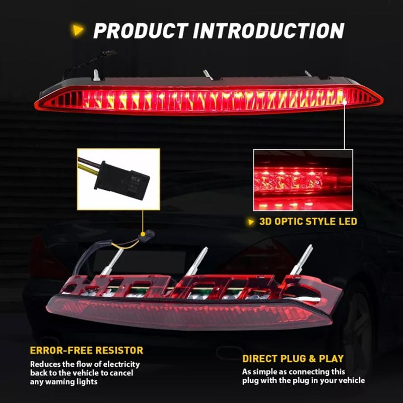 Artudatech Red Third Brake Light Stop Light Trunk Tailgate Lamp For BMW Z4 E85 2002-2008 Car Accessories
